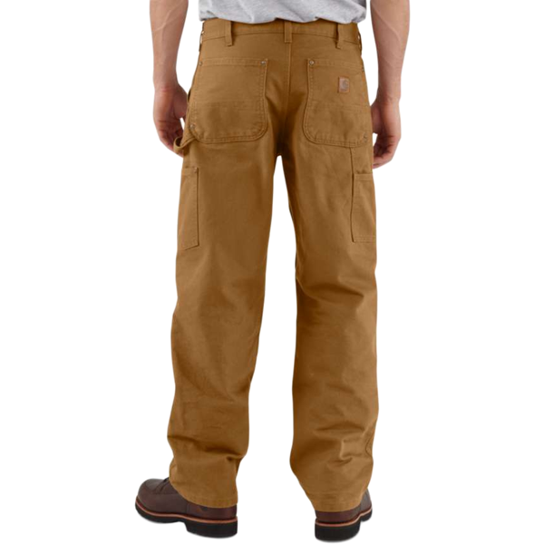 Carhartt Men's Washed Duck Double Front Work Dungaree - Brown
